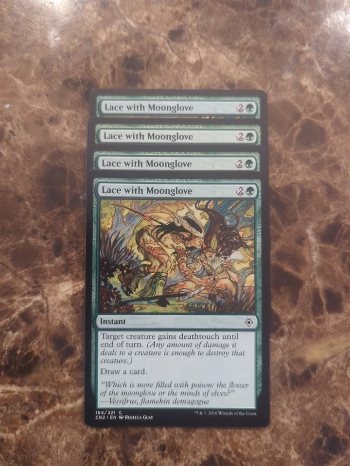 (4) Lace with Moonglove *PLAYSET* Conspiracy: Take the Crown Regular NM MTG - Image 1 of 1