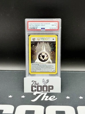 Pokemon Neo Genesis Metal Energy Holo 1st Edition PSA 8 - new slab - Image 1 of 2