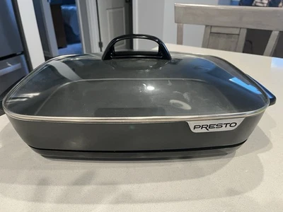 Sartén eléctrica Presto Slimline de 16 pulgadas con cubierta de vidrio - antiadherente 06858 Foto 1 de 4