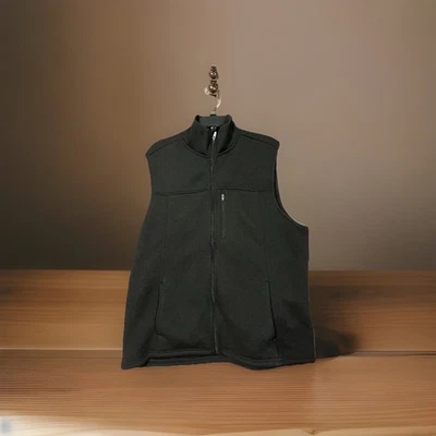 Colete George sem mangas com zíper XL forro de pele preta bolsos frontais profundos - Imagem 1 de 3