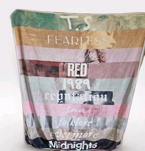 Nueva manta Taylor Swift Eras Tour de felpa NUEVA súper suave peso pesado - Imagen 1 de 4