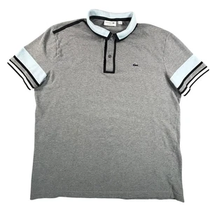 Lacoste Made In France Gray Polo Shirt Mens 3XL Short Sleeve - Picture 1 of 7