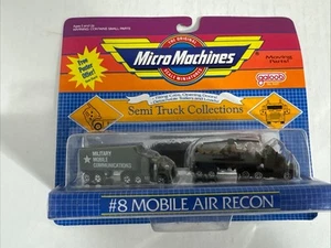 Micro Machines #8 Mobile Air Recon 1989 Semi Truck Collection Helicopter New - Picture 1 of 13