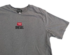 Diesel T-Shirt Grigio Con Logo Uomo Taglia XL - Foto 1 di 8