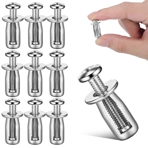Expansion Nuts For Hollow Wall Jack Nuts 10 Pack Steel And Iron - Picture 1 of 12