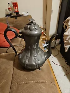 Pewter Coffe Pot,jug And Bowl - Picture 1 of 13