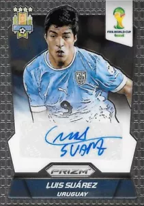 2014 Panini Prizm World Cup Luis Suarez Uruguay Auto Card #S-LS - Picture 1 of 3