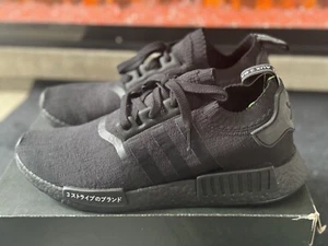 Brand New(Dead Stock) Adidas NMD_R1 Primeknit Japan Triple Black - Picture 1 of 5