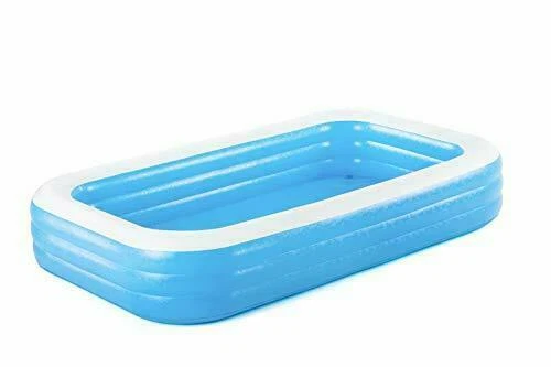 Bestway H2OGO 10' x 6' x 22" Deluxe Rectangular Family Pool - Blue