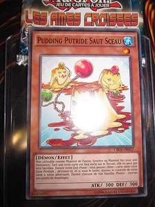 YU-GI-OH! COMMUNE PUDDING PUTRIDE SAUT SCEAU CROS-FR037 SHORT PRINT MINT NEUF - Picture 1 of 1