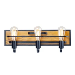 Maxim Lighting Black Forest 3-Light Bath Vanity 10303BKASB - Picture 1 of 7