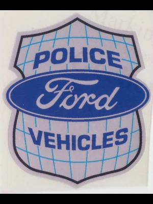NOS FORD POLICE VEHICLES WINDOW DECAL — SSP MUSTANG CROWN VICTORIA TAURUS - Image 1 of 3