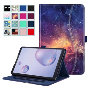 For Samsung Galaxy Tab A 8.4 SM-T307 2020 Multi-Angle Case Smart Cover w Pocket - Picture 1 of 10