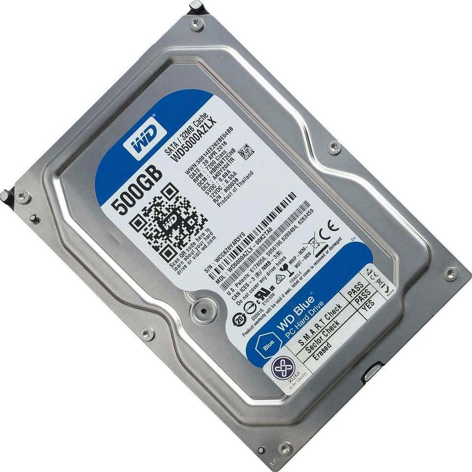 3.5" SATA Hard Drive HDD 500GB 640GB 750GB 1TB 2TB 3TB 4TB 6TB 8TB 10TB LOT - Image 1 of 1