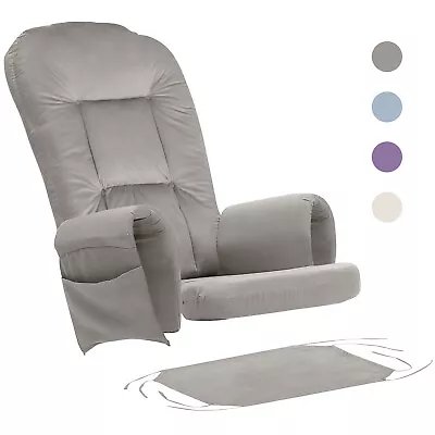 5pcs Glider Rocker Replacement Cushions Soft Velvet Rocking Chair Pad Cushions - Image 1 of 4