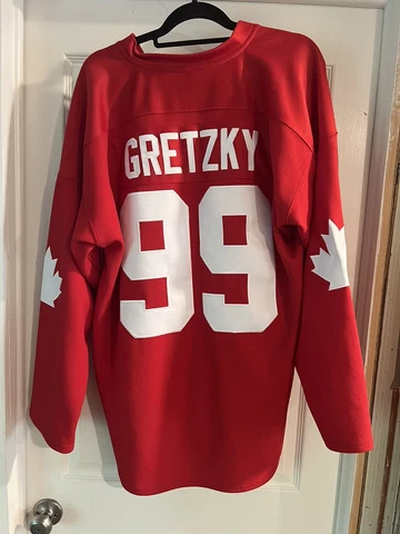 Vintage Wayne Gretzky #99 Hockey Jersey Size XL Labatt Coupe Canada Cup Cover
