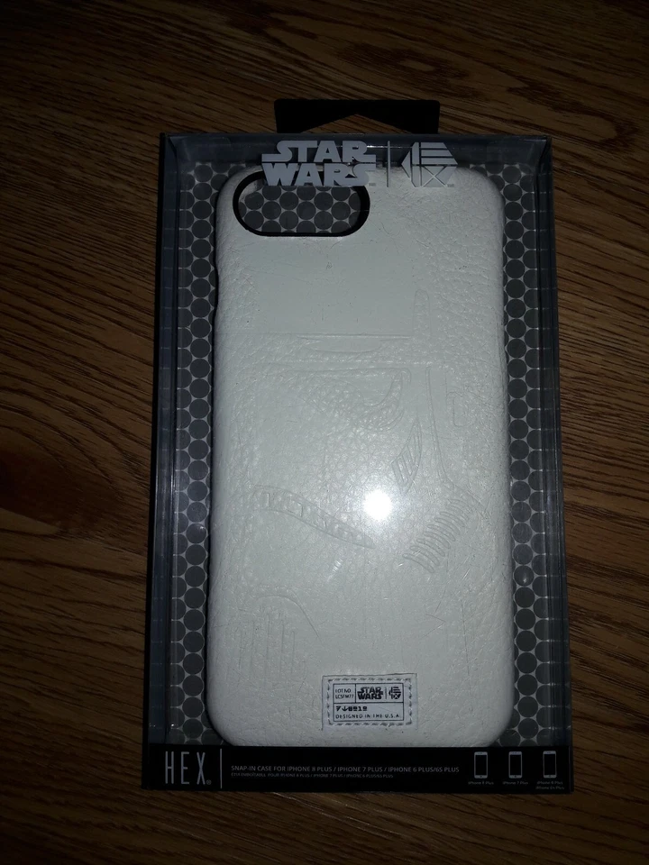 Hex Star Wars Snap-In Case For iPhone 8 Plus | Storm Trooper Emboss - Image 1 of 4