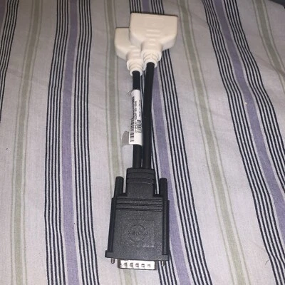 Cable moldeado de 1 pie divisor Molex DVI DMS-59 (macho) a doble DVI-I (hembra) BONITO Foto 1 de 2