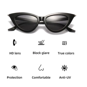 Vintage Retro Cat Eye Sunglasses Womens Fashion Eyewear Shades Eye Glasses UK - Picture 1 of 8