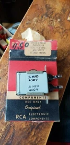 NOS RCA Dual 0.5mfd 400v Paper In Oil Capacitor In Original Box Guaranteed - Picture 1 of 1