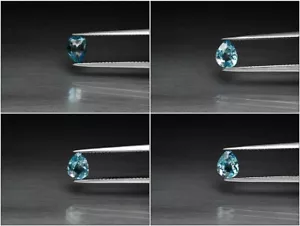 ★★ RARE !! ZIRCON BLEU DU CAMBODGE : 6.8 mm x 5.2 mm ★★ P287.138t - Foto 1 di 1