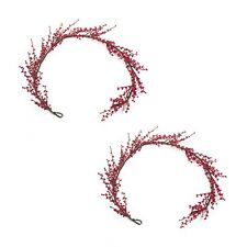 Melrose Red Winter Berry Twig Garland (Set of 2)