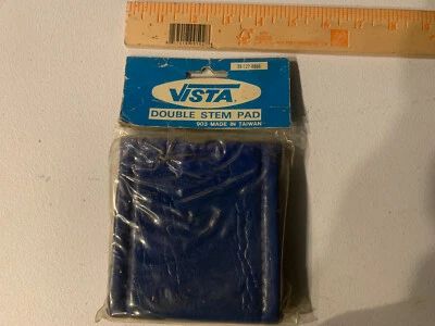 🍀NOS OLD SCHOOL VISTA BL DBL STEM PAD SNAP BUTTON BMX MONGOOSE MOTOMAG REDLINE - Image 1 of 2