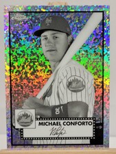 2021 Chrome Platinum Anniversary Michael Conforto Mini Diamond #155 Mets