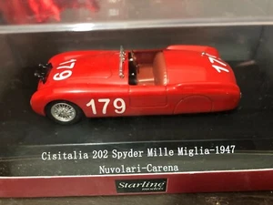 Cisitalia 202 Spyder Mille Miglia 1947 Nuvolari/Carena - STARLINE MODELS 1:43 - Picture 1 of 1