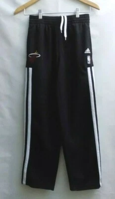 NBA ~MIAMI HEAT ~ PANTALONES DE CALENTAMIENTO ADIDAS para niños talla: M Foto 1 de 2