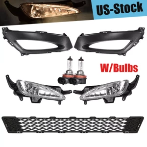 For 2011 2012 2013 Kia Optima Front Bumper Fog Light Lamp W/Bezel & Lower Grille - Picture 1 of 10