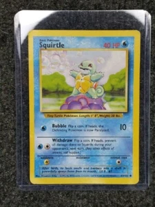 Squirtle Base Set 63/102 Near Mint NM 1999 Pokemon Karte - Bild 1 von 4
