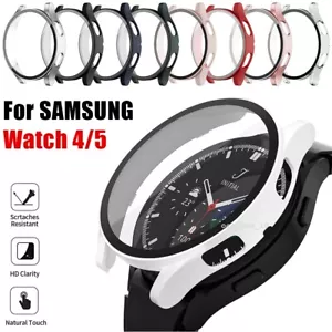 Full Screen Protector Matte Case Cover For Samsung Galaxy Watch 4 5 6 7 8 40/44m - Picture 1 of 18