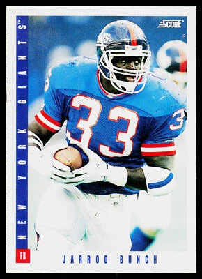 Jarrod Bunch, 1993 Score, #136, New York Giants, - Image 1 of 2