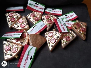 10 New Glass Pizza Ornaments - Picture 1 of 4