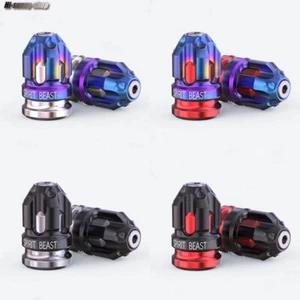 Motorcycle Wheel Tire Valve Cap Cover For Honda Yamaha Kawasaki Suzuki Ktm Bmw - Picture 1 of 13