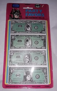 BATMAN RETURND 80 BATMAN BILLS party Favors 1991  - Bild 1 von 2