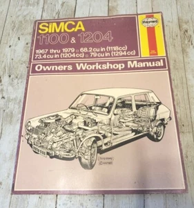 Simca 1100 & 1204 1967 thru 1979 Haynes Owners Workshop manual #088 (US) 68.2 cu - Picture 1 of 7