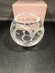 Waterford Marquis Votive Candle Holder Yours Truly Crystal Signed Poland Box - Picture 1 of 10