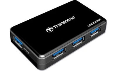 Transcend Hub USB 3.0 4 porte colore Nero TS-HUB3K - Immagine 1 di 2