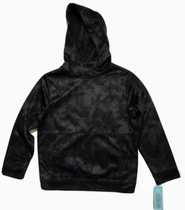 MTA Sport Stretch Fast Dri Black Hoodie Sweatshirt-Boy's Size 8 NEW $26 - Picture 1 of 2