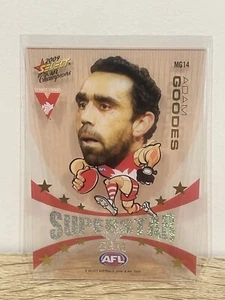 2009 AFL CHAMPIONS SUPERSTAR MASCOT GEM CARD - MG14 ADAM GOODES (SYDNEY) - Picture 1 of 2