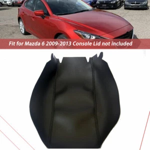 Microfiber Center Console Armrest Leather Cover For Mazda 6 2009-2013 Black - Picture 1 of 1