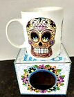 Sugar Candy Skull/ Day of the Dead  Bone China Coffee/Tea Mug Cup NIB H169