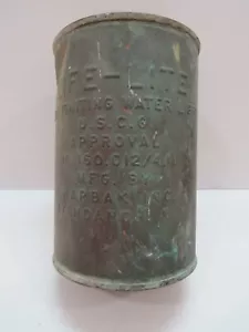 Antique Copper Life-Lite Self Igniting US Coast Guard Rescue Light (B2C228C) - Picture 1 of 8