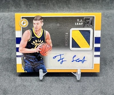 T.J. Leaf - Pacers - 2017-18 Donruss RPA RC Rookie AUTO #/150! - Image 1 of 2