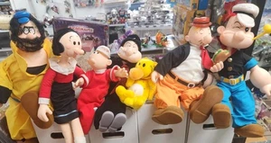 Presents Hamilton Popeye Olive Oyl Swee Pea Jeep Sea Hag Wimpy Bluto Plush Lot - Picture 1 of 8