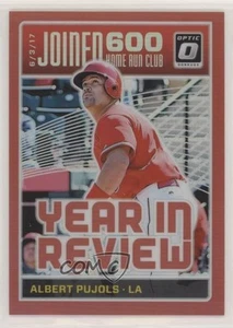 2018 Panini Donruss Optic Year in Review Red Prizm /99 Albert Pujols #YR5 - Picture 1 of 3