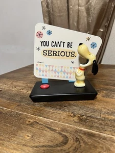 Hallmark Peanuts Snoopy Figurine with Laughing Sound - “You Can’t Be Serious” - Picture 1 of 5