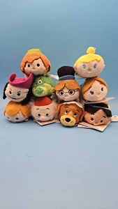 Disney Tsum Tsum Plush Peter Pan Complete Set Of 10 NWT Tinkerbell, Captain Hook - Picture 1 of 14